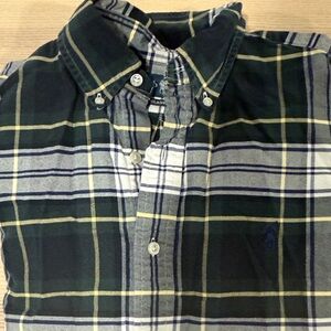 Ralph Lauren Green and Yellow Plaid Shirt